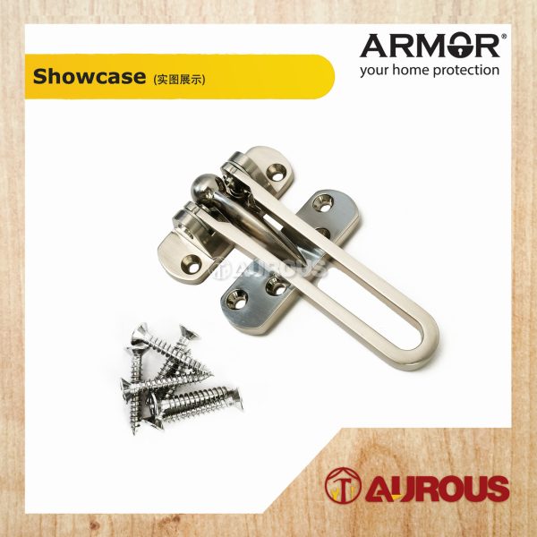 ARMOR BALL BEARING DOOR GUARD SECURITY LOCK ADG-911/SN - Image 4