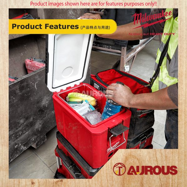 MILWAUKEE PACKOUT 15L COMPACT COOLER IP65 RATED PROTECTION (48-22-8460) - Image 7