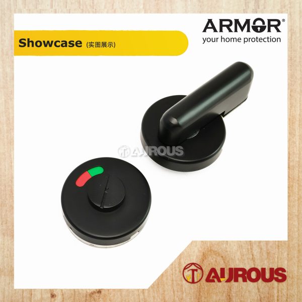 ARMOR STAINLESS STEEL SUS304 TOILET INDICATOR BOLT FITTING ROOM LATCH (ADB-80/MB) - Image 2