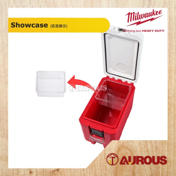 MILWAUKEE PACKOUT 15L COMPACT COOLER IP65 RATED PROTECTION (48-22-8460) - Image 4