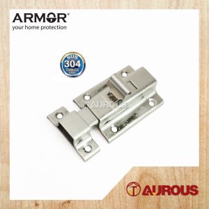 ARMOR STAINLESS STEEL SUS304 2'' DOOR SQUARE BOLT SECURITY LOCK (ADB-7602-2)