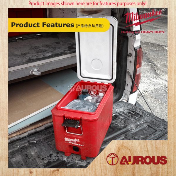 MILWAUKEE PACKOUT 15L COMPACT COOLER IP65 RATED PROTECTION (48-22-8460) - Image 6
