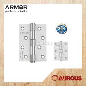 ARMOR STAINLESS STEEL SUS304 DOOR HINGE (ADH-S40/SS 4" X 3" X 2MM / ADH-S53/SS 5" X 3.5" X 2.5MM) 2PCS/PAIR