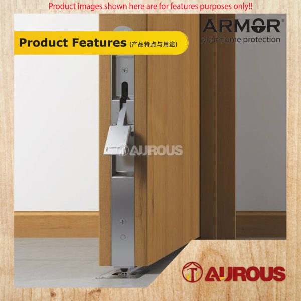 ARMOR STAINLESS STEEL SUS304 LEVEL STYLE FLUSH BOLT ADB-3000 SERIES ( (6'') ADB-3106/SS (12'') ADB-3112/SS ) - Image 6