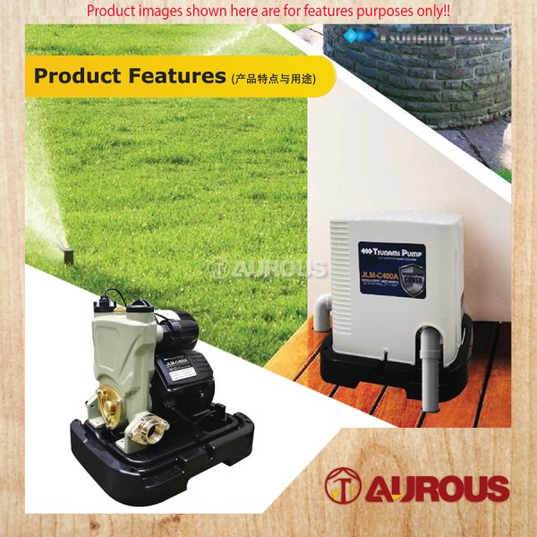 TSUNAMI AUTOMATIC SELF PRIMING JET PUMP JLM-C400A [WITH COVER] - Image 5