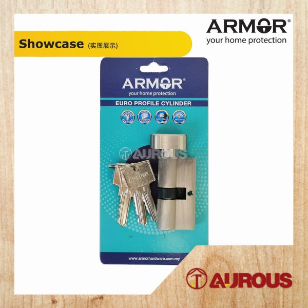 ARMOR SOLID BRASS SINGLE KEY & THUMBTURN CYLINDER SN FINISHING (APC-AS60MM / APC-AS70MM) - Image 4