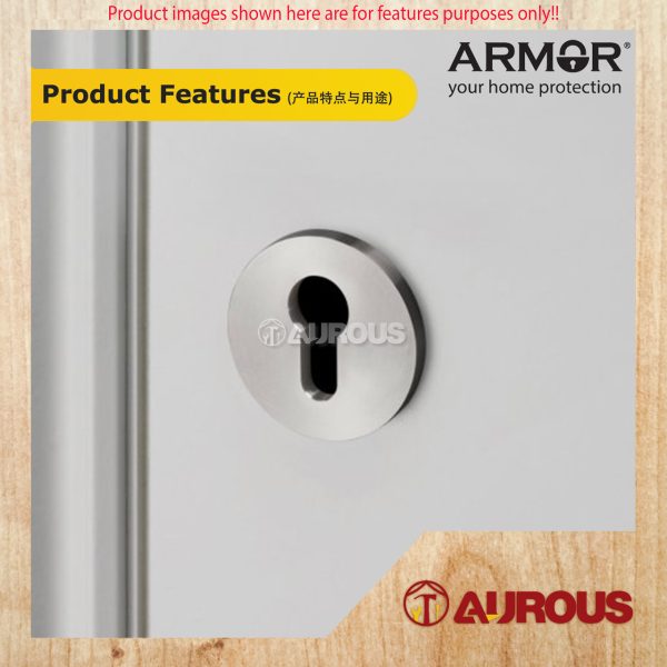 ARMOR STAINLESS STEEL SUS304 9MM MAGNETIC ROUND DOOR ESCUTCHEON CAP (AEC-53A/SS) - Image 8