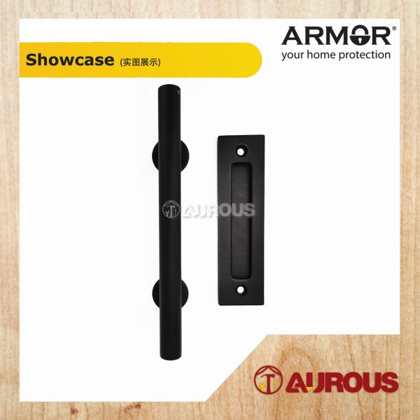 ARMOR SLIDING BARN DOOR PULL HANDLE (APH-201/315/MB) - Image 2