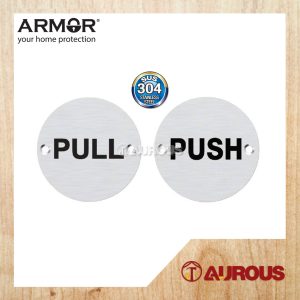 ARMOR STAINLESS STEEL SUS304 DOOR ROUND PULL PLATE / PUSH PLATE Ø75/90MM (APH-PP502 / APH-PP503 / APH-PP504 / APH-PP505)