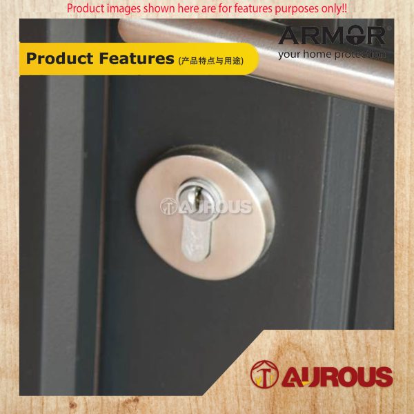 ARMOR STAINLESS STEEL SUS304 9MM MAGNETIC ROUND DOOR ESCUTCHEON CAP (AEC-53A/SS) - Image 7