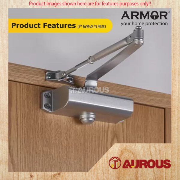 ARMOR HEAVY DUTY DOOR CLOSER BACK CHECK ADC-5004BC /5005BC /5006BC (BACK CHECK FUNCTION + FIRE RATED) - Image 6