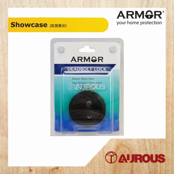 ARMOR STAINLESS STEEL SUS304 60-70MM ONE SIDED THUMBTURN DEADBOLT LOCK ADL-103 (SN/AC/MG/MB) - Image 5