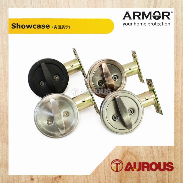 ARMOR STAINLESS STEEL SUS304 60-70MM ONE SIDED THUMBTURN DEADBOLT LOCK ADL-103 (SN/AC/MG/MB) - Image 2