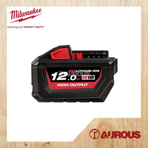 MILWAUKEE HIGH OUTPUT LITHIUM ION BATTERY M18 HB12 12.0Ah - Image 2