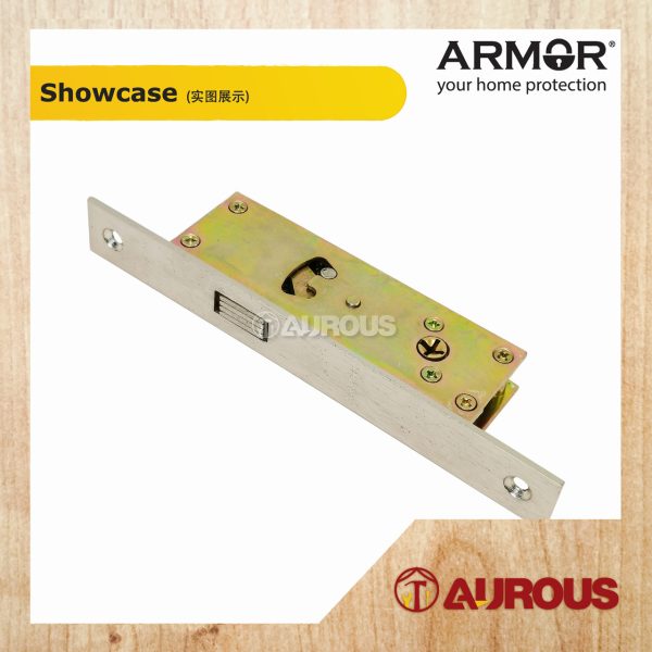 ARMOR MORTISE HOOK LOCK 25MM AML-H251/HL/SS (STAINLESS SETEEL - SS) - Image 2