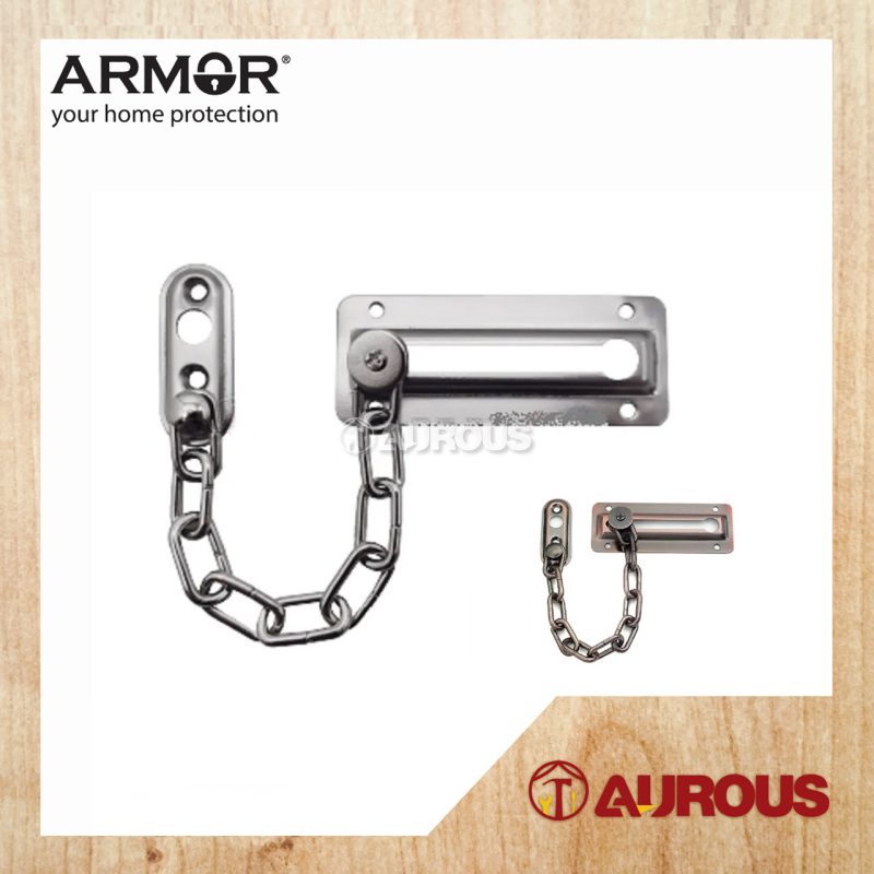 ARMOR STEEL DOOR CHAIN SECURITY DOOR LOCK ADG-006 (SN / AC) - Aurous ...