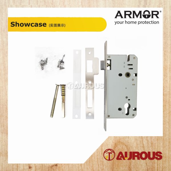 ARMOR STAINLESS STEEL SUS304 MORTISE SASH LOCK - ANTI PANIC 60MMx85MM AML-8560/SL/AP/SS - Image 4
