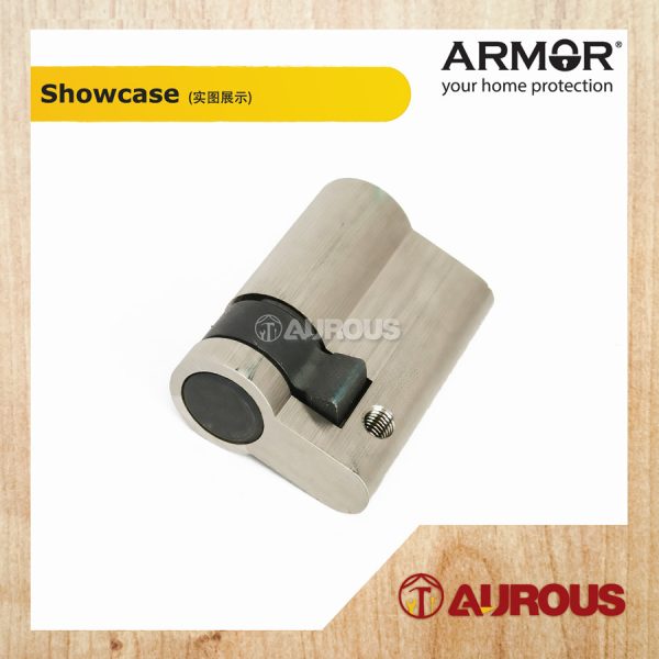 ARMOR EURO PROFILE ONE SIDED KEY CYLINDER APC-AK45MM/SN (HALF CYLINDER WITH KEY) - Image 3