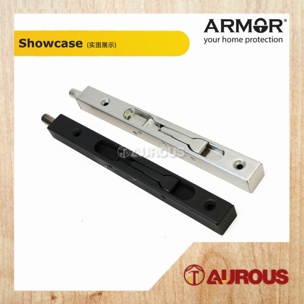 ARMOR STAINLESS STEEL SUS304 BOX TYPE FLUSH BOLT (SS/MB) (6'' 8'' 12'') - Image 4