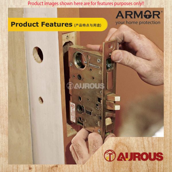 ARMOR STAINLESS STEEL SUS304 MORTISE SASH LOCK - ANTI PANIC 60MMx85MM AML-8560/SL/AP/SS - Image 6
