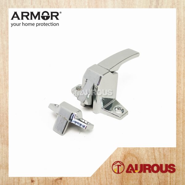 ARMOR WINDOW CATCH LOCK HANDLE & LATCH (ABL-WC01/CR ''R'' NA)