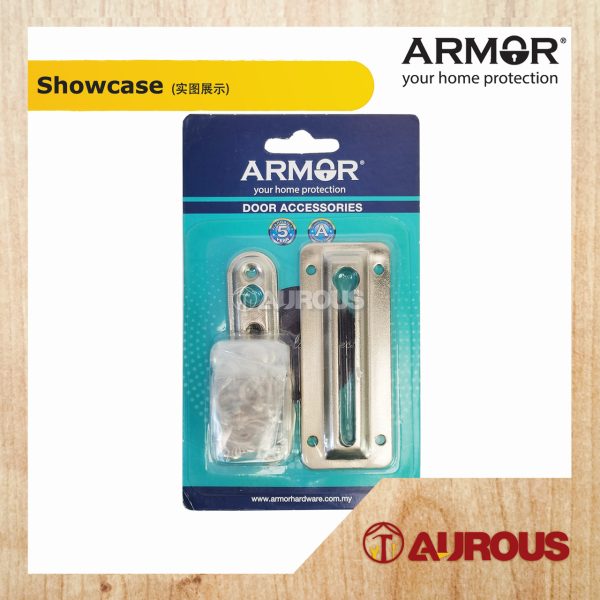 ARMOR STEEL DOOR CHAIN SECURITY DOOR LOCK ADG-006 (SN / AC) - Image 2