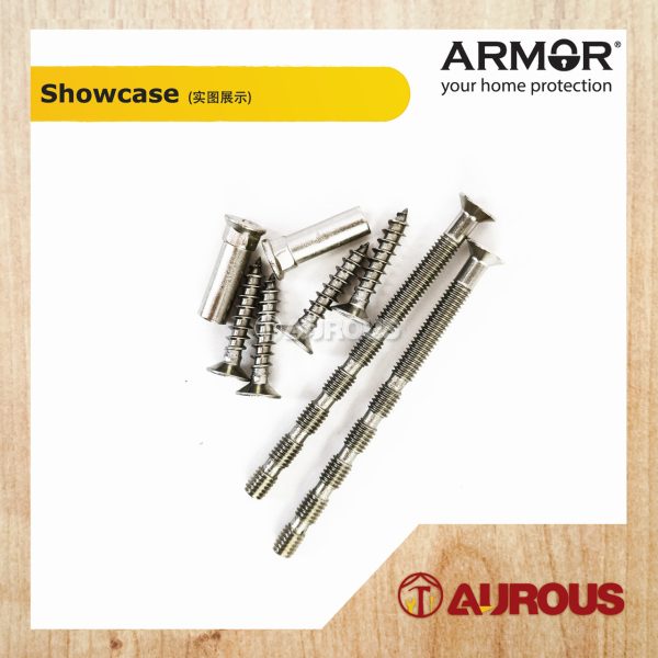 ARMOR STAINLESS STEEL SUS304 9MM MAGNETIC SQUARE DOOR ESCUTCHEON CAP (AEC-23A/SS) - Image 4
