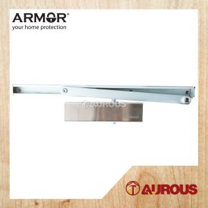 ARMOR DOOR CLOSER WITH SLIDE ARM EN3 C/W HOLD OPEN ADC-900/SA/EN3 (SILVER/MATT BLACK)