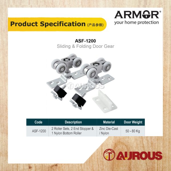 ARMOR SLIDING & FOLDING DOOR GEAR ASF-1200 (50-80KGS) - Image 5