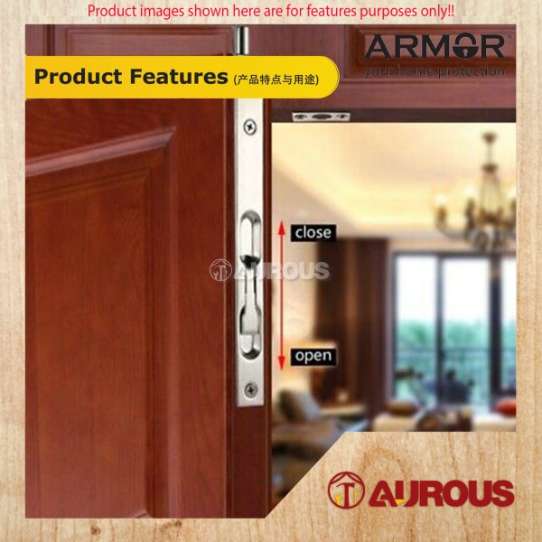 ARMOR STAINLESS STEEL SUS304 BOX TYPE FLUSH BOLT (SS/MB) (6'' 8'' 12'') - Image 6