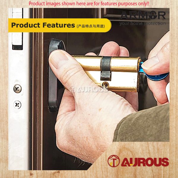 ARMOR EURO PROFILE SOLID BRASS SINGLE KEY & THUMBTURN APC-BS55MM / DOUBLE KEY CYLINDER APC-BD55MM - Image 8