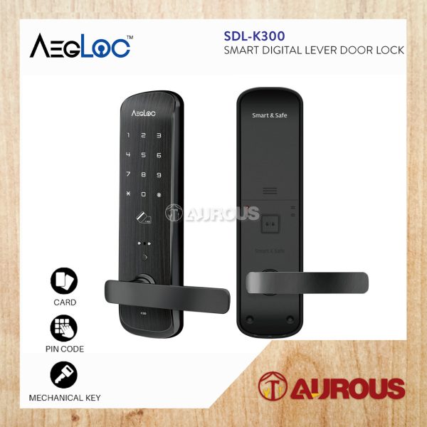 ARMOR AEGLOC DIGITAL FINGERPRINT SMART DIGITAL LEVEL DOOR SECURITY LOCK (AEG-SDL-K300)