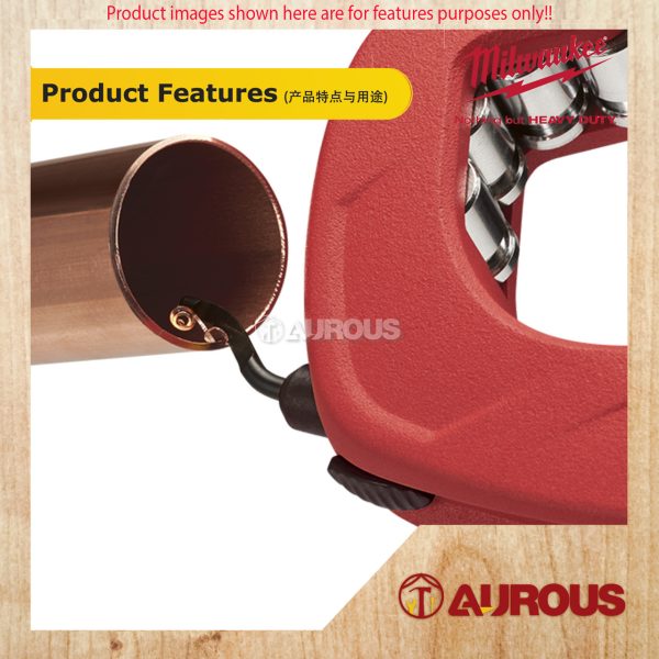 MILWAUKEE 1 1/2'' CONSTANT SWING COPPER TUBING CUTTER 38MM (48-22-4252) - Image 6