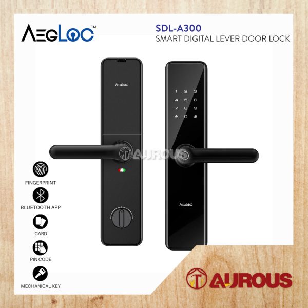 ARMOR AEGLOC DIGITAL FINGERPRINT SMART LEVER DOOR SECURITY LOCK (AEG-SDL-A300)