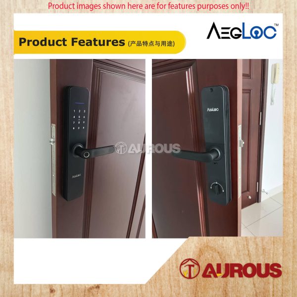 ARMOR AEGLOC DIGITAL FINGERPRINT SMART LEVER LOCK SECURITY LOCK AEG-SDL-E8560 PRO - Image 8