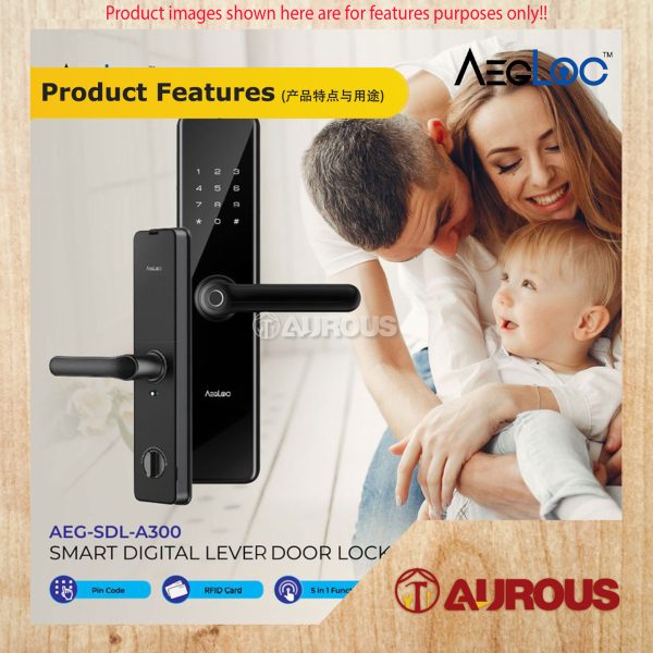 ARMOR AEGLOC DIGITAL FINGERPRINT SMART LEVER DOOR SECURITY LOCK (AEG-SDL-A300) - Image 6