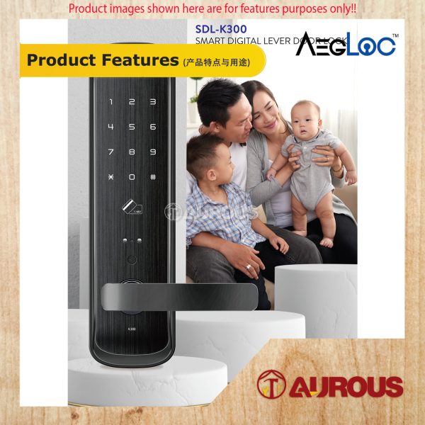 ARMOR AEGLOC DIGITAL FINGERPRINT SMART DIGITAL LEVEL DOOR SECURITY LOCK (AEG-SDL-K300) - Image 6