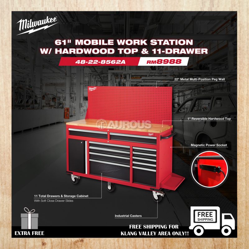 Milwaukee 61 Inch Mobile Workbench