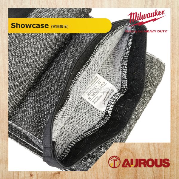 MILWAUKEE 18'' CUT LEVEL 5 LIGHT & BREATHABLE PROTECTIVE SLEEVES WITH TUMB LOOP 48-73-9051 (GREY) - Image 4