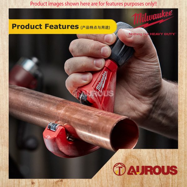 MILWAUKEE 1 1/2'' CONSTANT SWING COPPER TUBING CUTTER 38MM (48-22-4252) - Image 7