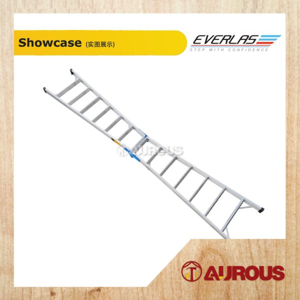 EVERLAS ALUMIMIUM DUAL PURPOSE FOLDABLE DOUBLE SIDED LADDER DP SERIES (5 TO 8 STEPS) - Image 2