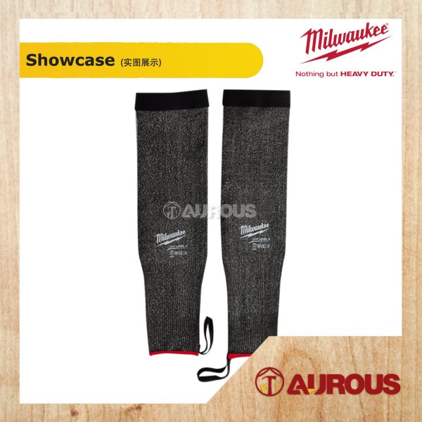 MILWAUKEE 18'' CUT LEVEL 5 LIGHT & BREATHABLE PROTECTIVE SLEEVES WITH TUMB LOOP 48-73-9051 (GREY) - Image 3