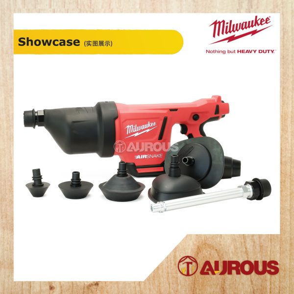 MILWAUKEE M12 CORDLESS AIRSNAKE DRAIN CLEANING AIR GUN M12 DCAG-0C (BARE TOOL) - Image 4