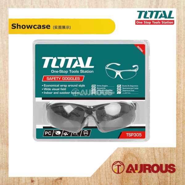 TOTAL EYE GLASSES SAFETY GOGGLES TSP305 (BLACK) - Image 2
