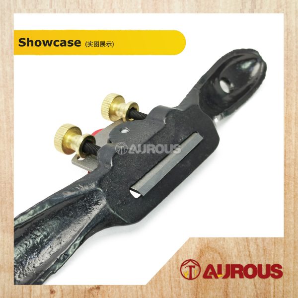 10''/240MM ADJUSTABLE DIY WOODEN HAND PLANER WOOD SPOKE SHAVE WITH HANDLE HAND TOOL - Image 4