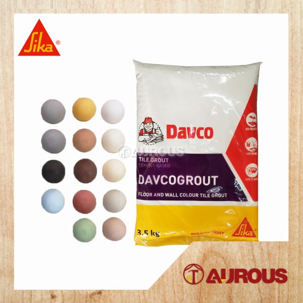 SIKA DAVCO DAVCOGROUT CEMENTITIOUS TILE GROUT FLOOR AND WALL TILE JOINT FILTER (3.5KG)