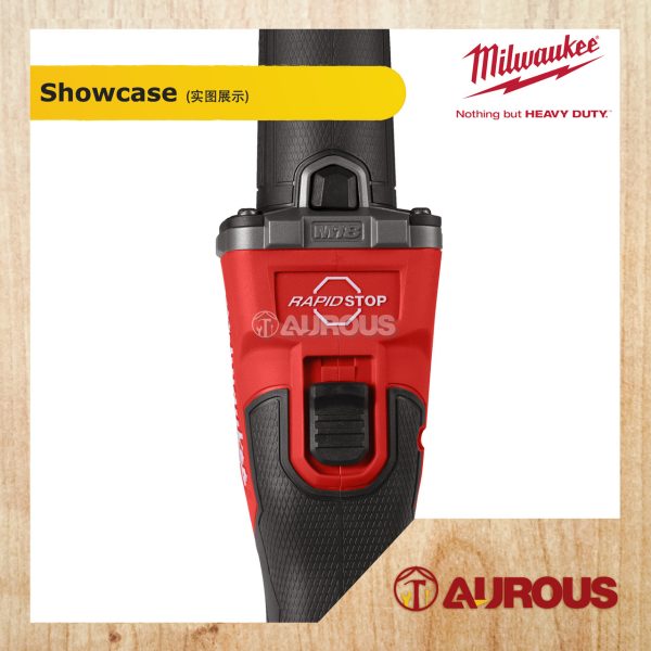 MILWAUKEE M18 FUEL VARIABLE SPEED BRAKING DIE GRINDER WITH LOCK ON SLIDE SWITCH M18 FDGROVB-0X0 (BARE TOOL) - Image 4