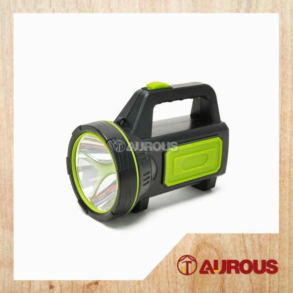 LED OUTDOOR PVC LATERN DC RECHARGEABLE COB TORCH LIGHT STRONG SEARCHLIGHT STANDLIGHT 882B (GREEN BLACK)