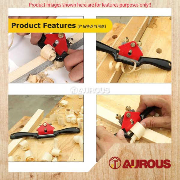 10''/240MM ADJUSTABLE DIY WOODEN HAND PLANER WOOD SPOKE SHAVE WITH HANDLE HAND TOOL - Image 6
