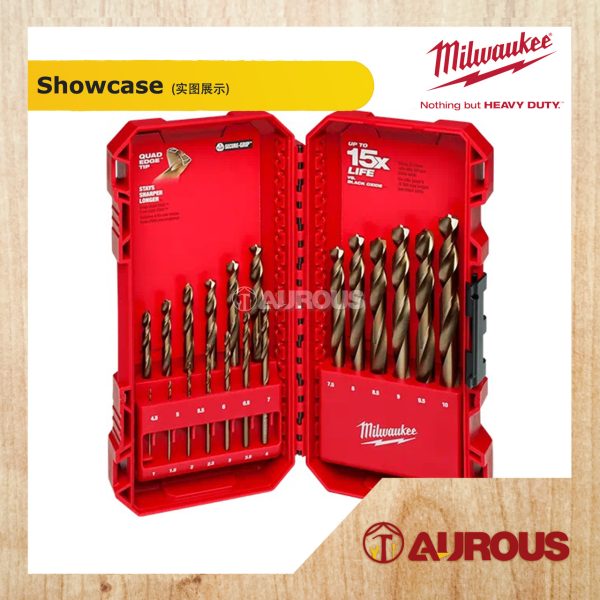 MILWAUKEE SHOCKWAVE RED HELIX COBALT METRIC DRILL BIT SET (19PCS) 48-89-2530 - Image 2